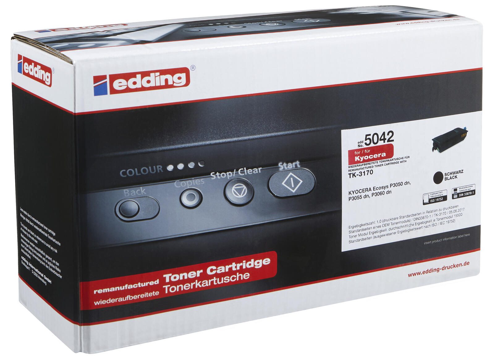 edding Toner EDD-5042 schwarz kompatibel zu KYOCERA TK-3170