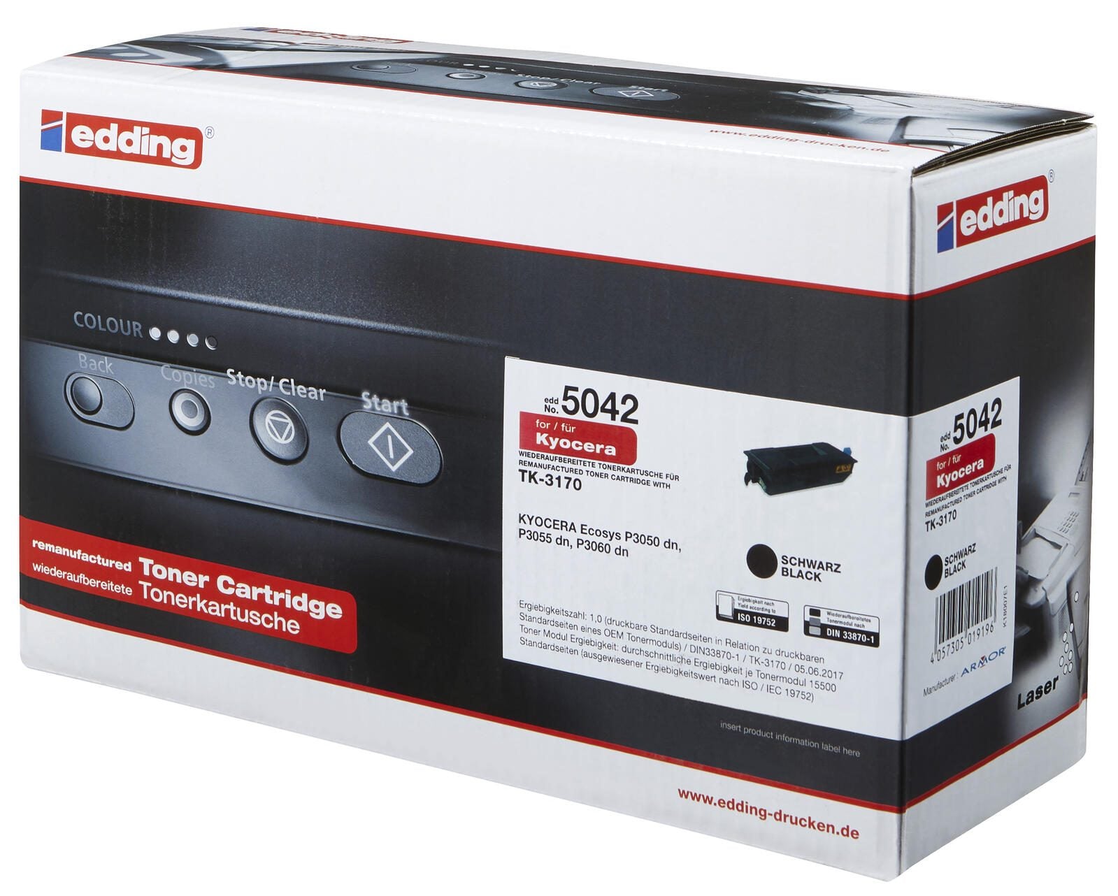 edding Toner EDD-5042 schwarz kompatibel zu KYOCERA TK-3170