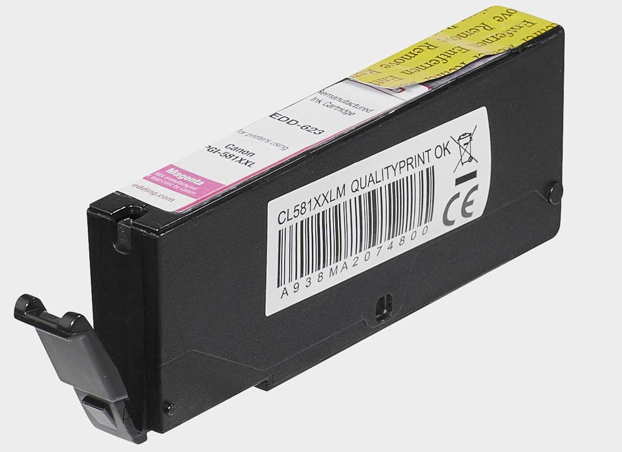edding Druckerpatrone EDD-623 magenta kompatibel zu Canon CLI-581XXL M