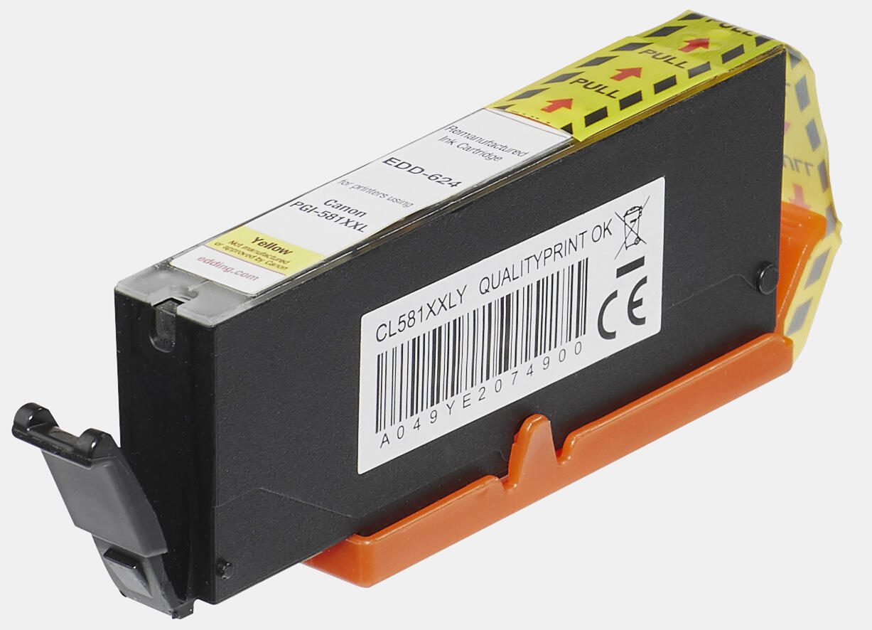 edding Druckerpatrone EDD-624 gelb kompatibel zu Canon CLI-581XXL Y