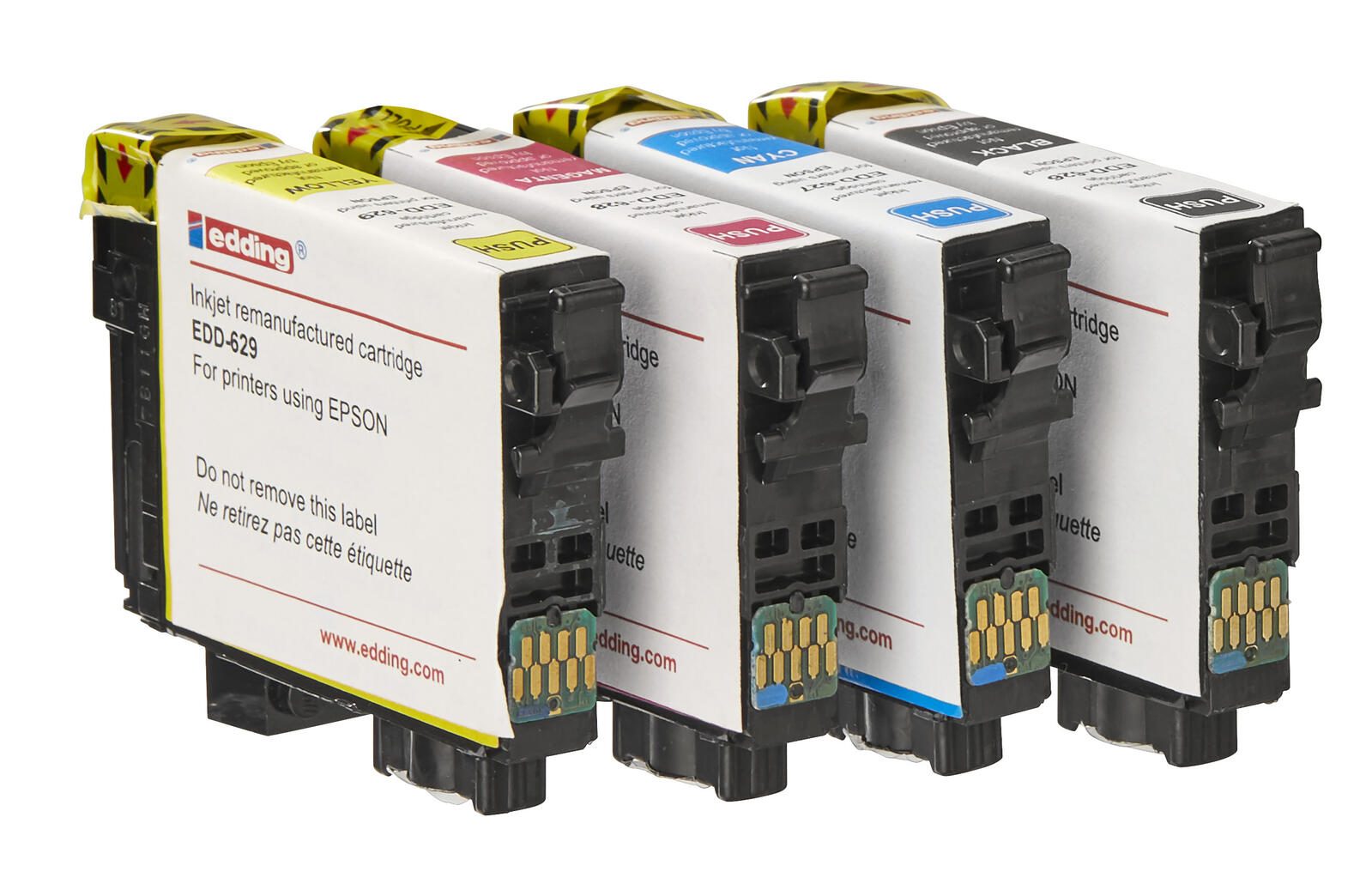 edding Druckerpatronen EDD-630 schwarz, cyan, magenta, gelb kompatibel zu EPSON 603XL Bk/C/M/Y , 4er-Set