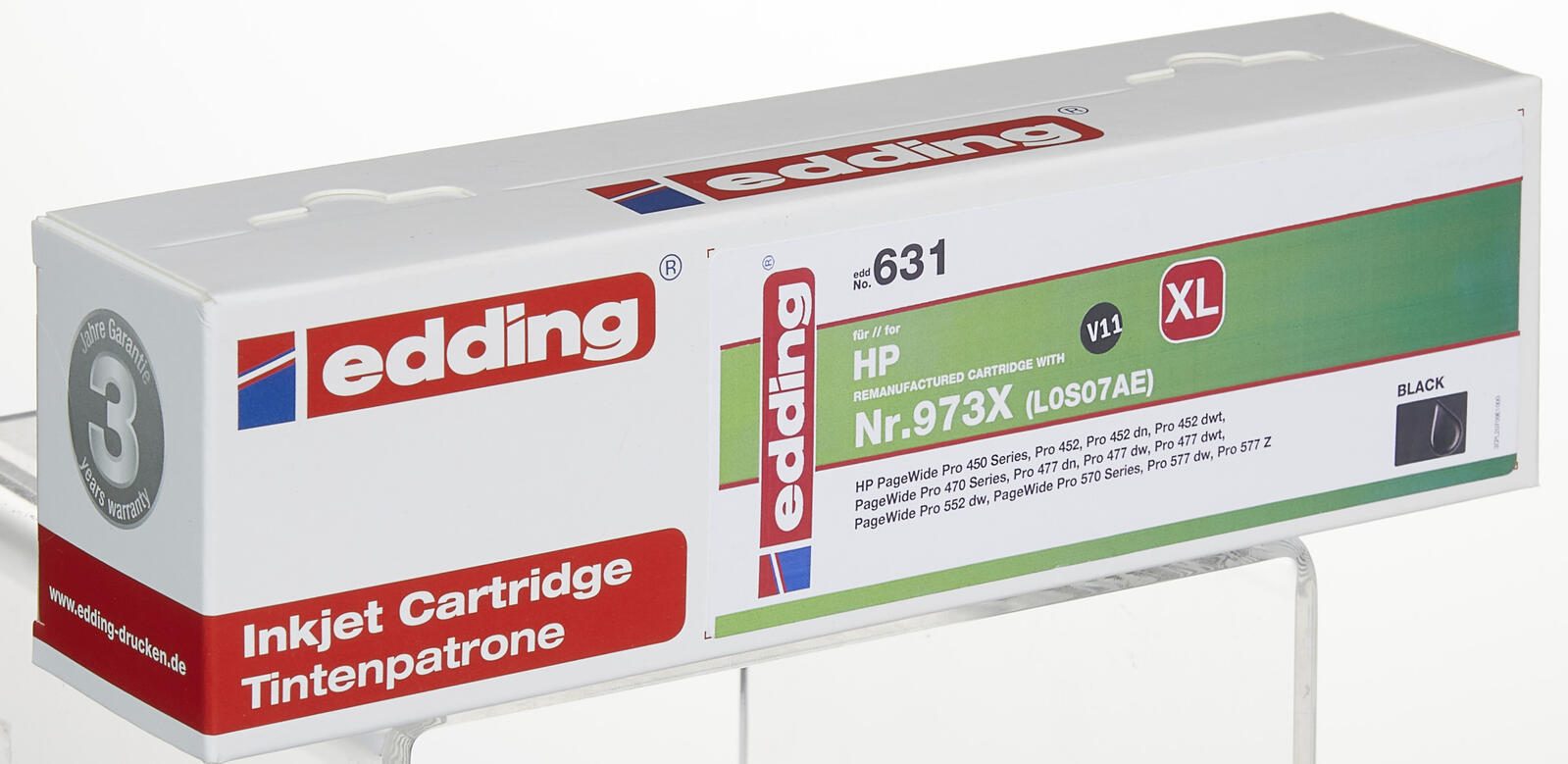 edding Druckerpatrone EDD-631 schwarz kompatibel zu HP 973X (L0S07AE)