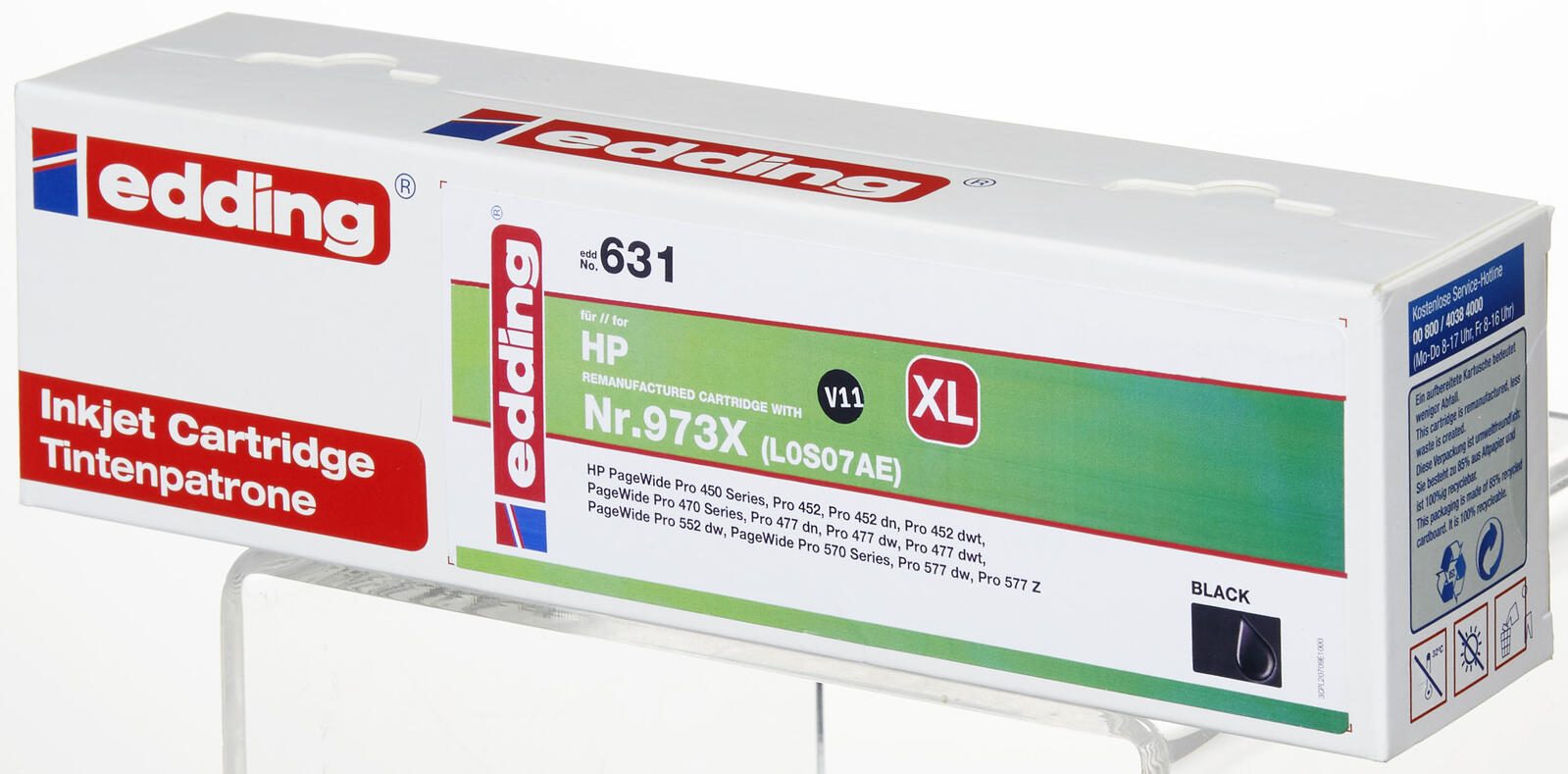 edding Druckerpatrone EDD-631 schwarz kompatibel zu HP 973X (L0S07AE)