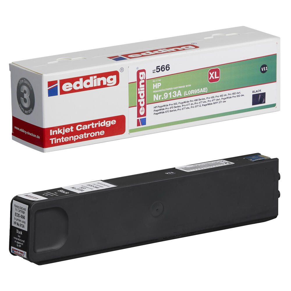 edding Druckerpatrone EDD-566 schwarz kompatibel zu HP 913A (L0R95AE)
