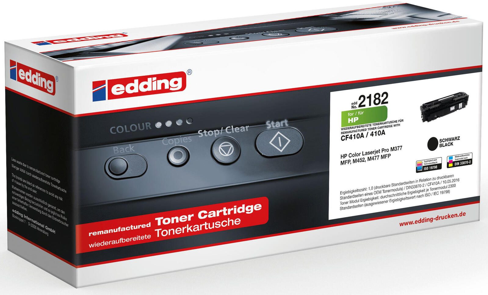 edding Toner EDD-2182 schwarz kompatibel zu HP 410A (CF410A)