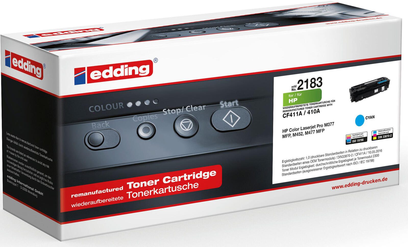 edding Toner EDD-2183 cyan kompatibel zu HP 410A (CF411A)