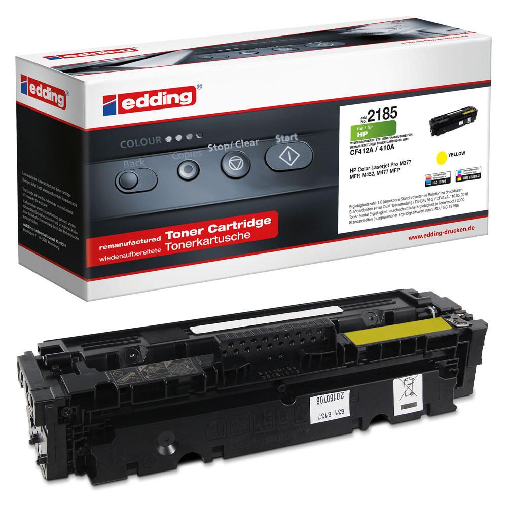 edding Toner EDD-2185 gelb kompatibel zu HP 410A (CF412A)