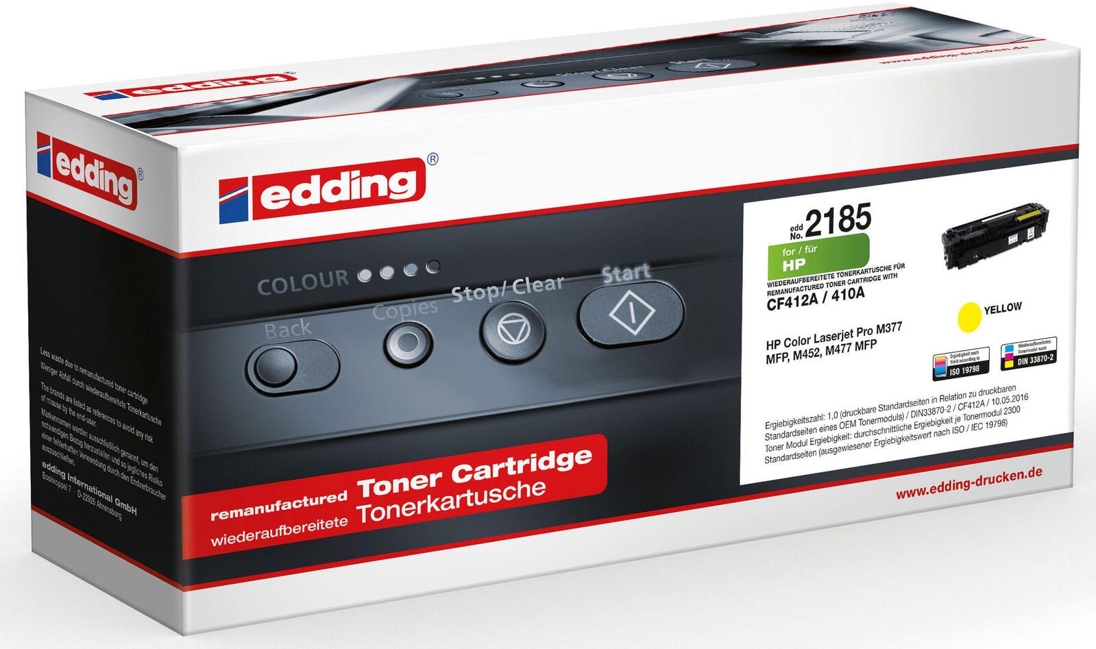 edding Toner EDD-2185 gelb kompatibel zu HP 410A (CF412A)