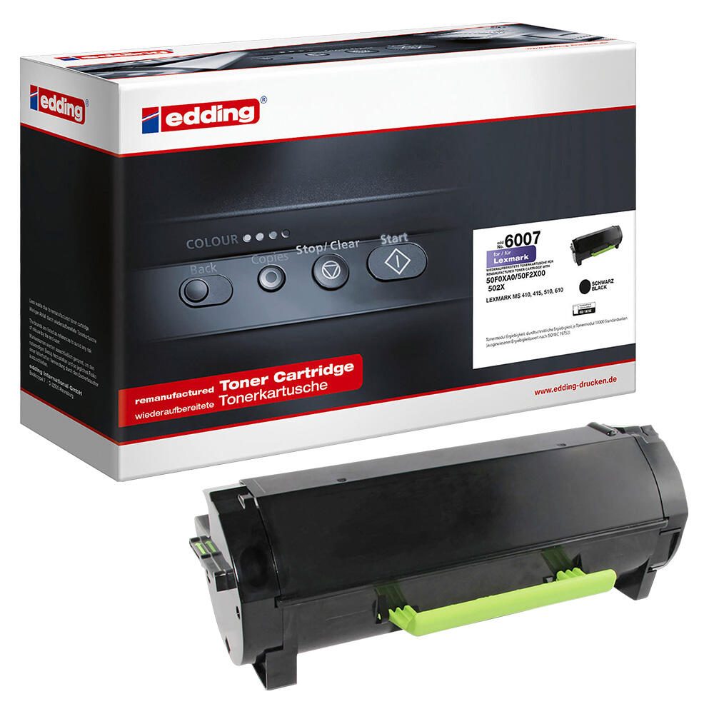 edding Toner EDD-6007 schwarz kompatibel zu LEXMARK 50F0XA0