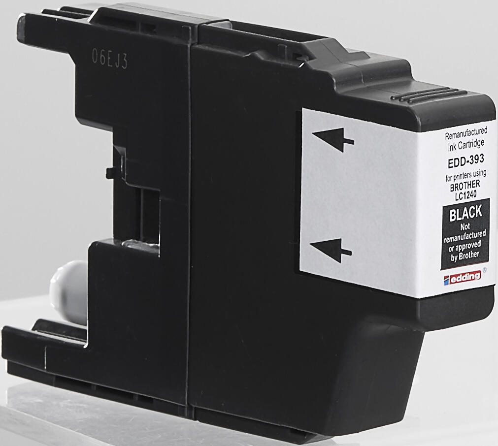 edding Druckerpatrone EDD-393 schwarz kompatibel zu brother LC-1240BK