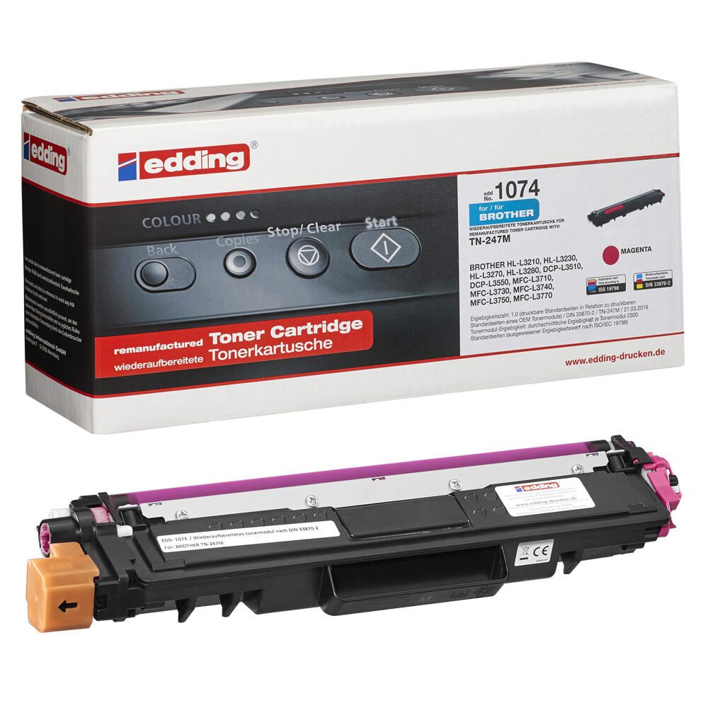 edding Toner EDD-1074 magenta kompatibel zu brother TN-247M