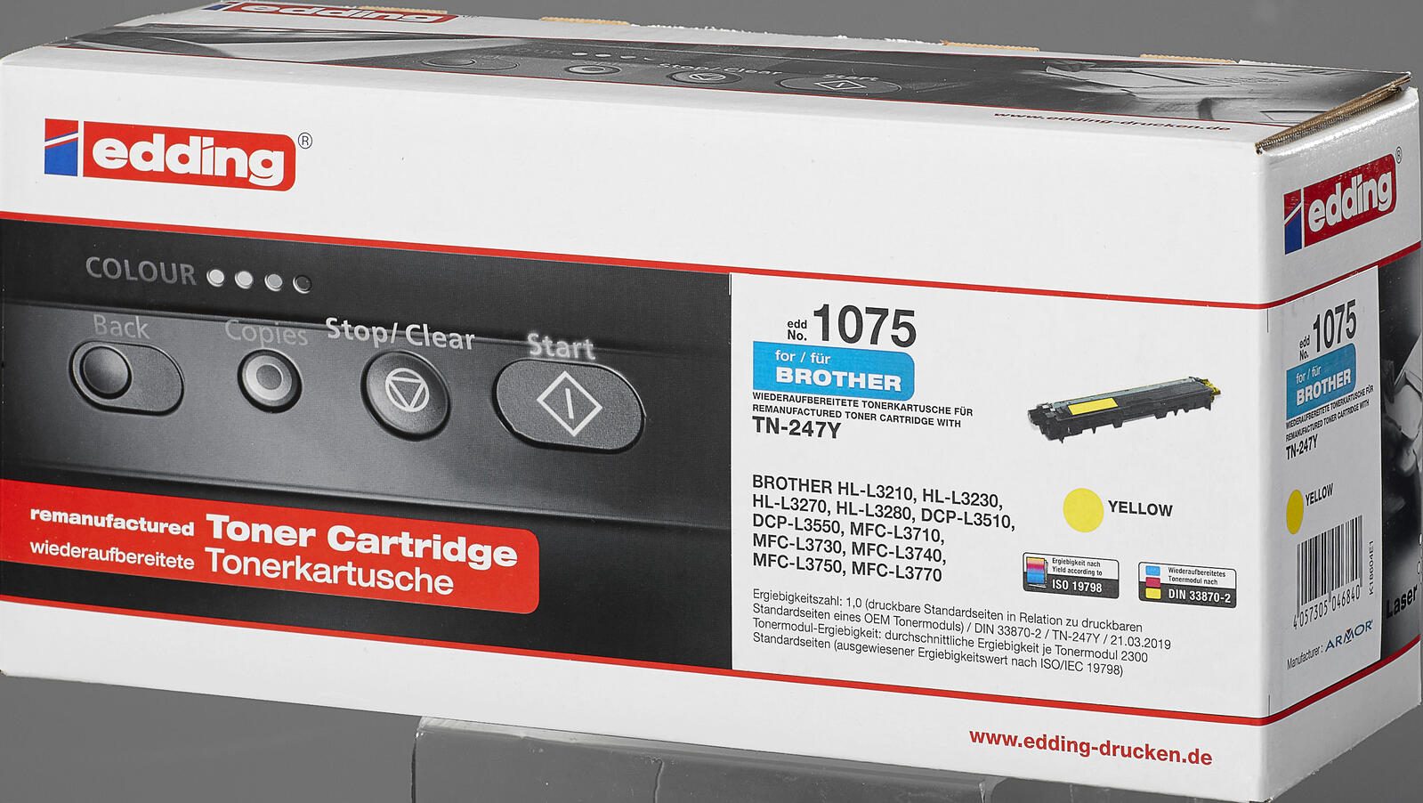 edding Toner EDD-1075 gelb kompatibel zu brother TN-247Y