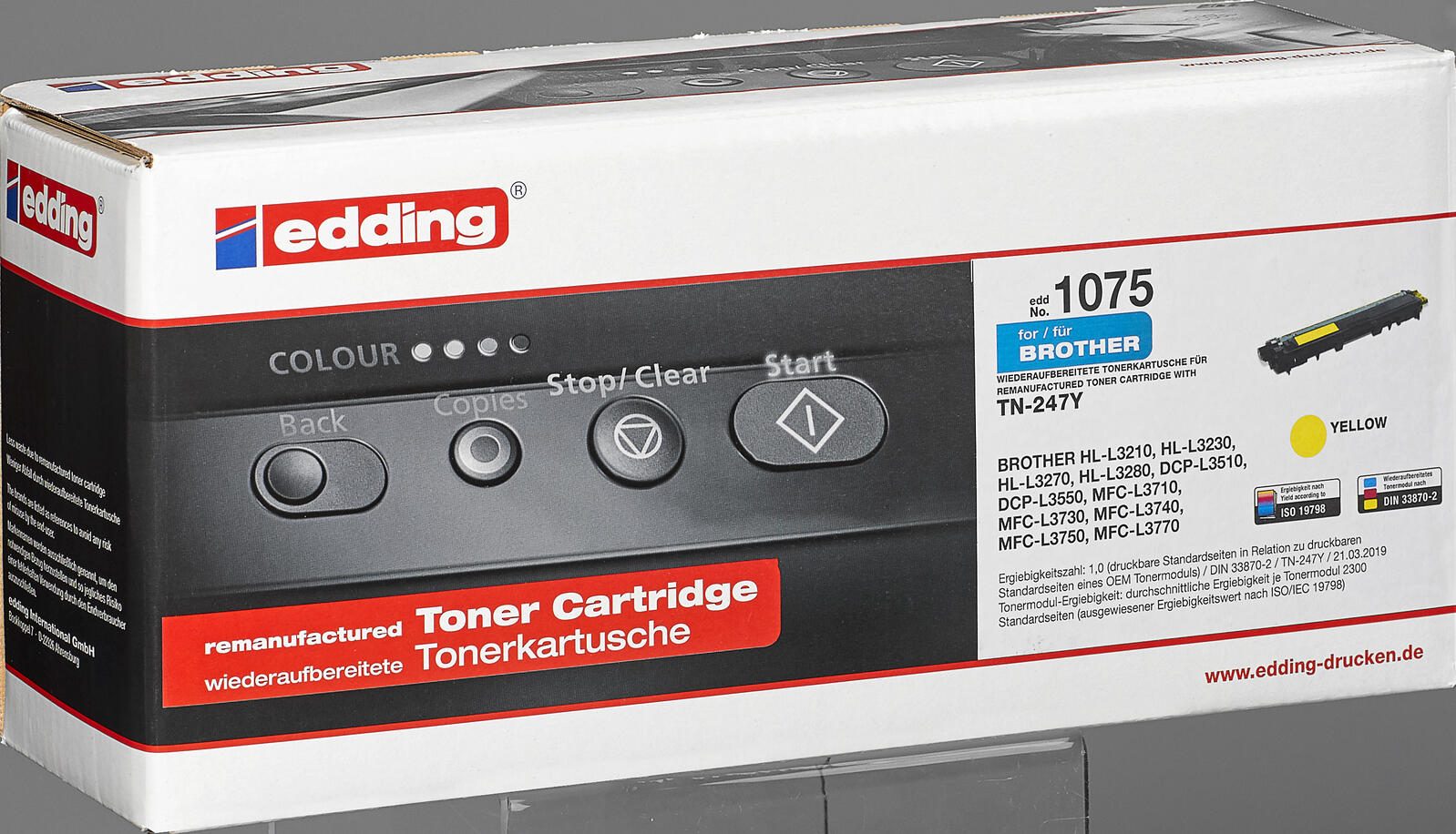 edding Toner EDD-1075 gelb kompatibel zu brother TN-247Y