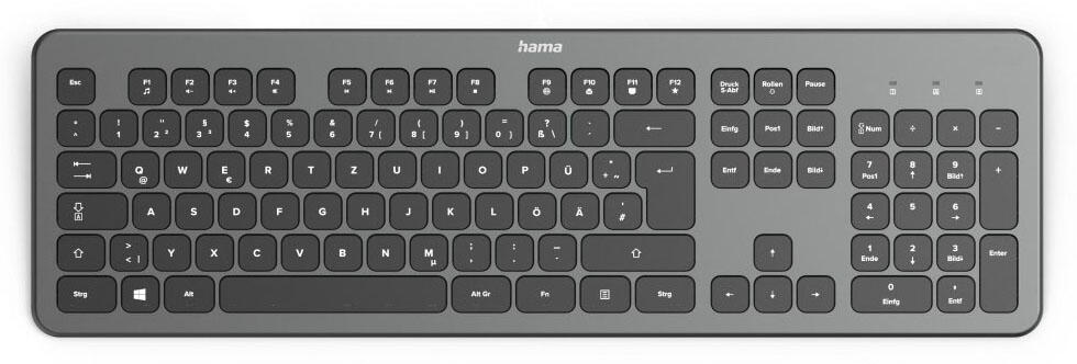 Hama Tastatur kabellos KW-700 schwarz, anthrazit