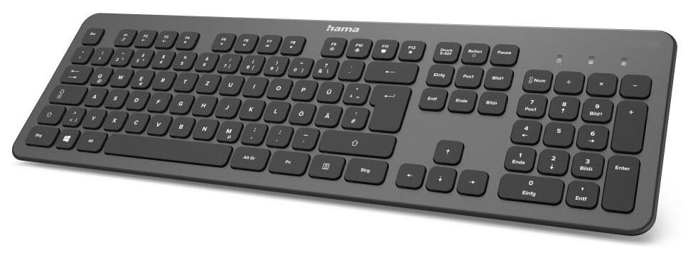 B-WARE Hama Tastatur kabellos KW-700 schwarz, anthrazit
