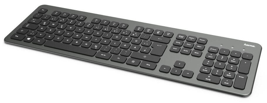 B-WARE Hama Tastatur kabellos KW-700 schwarz, anthrazit