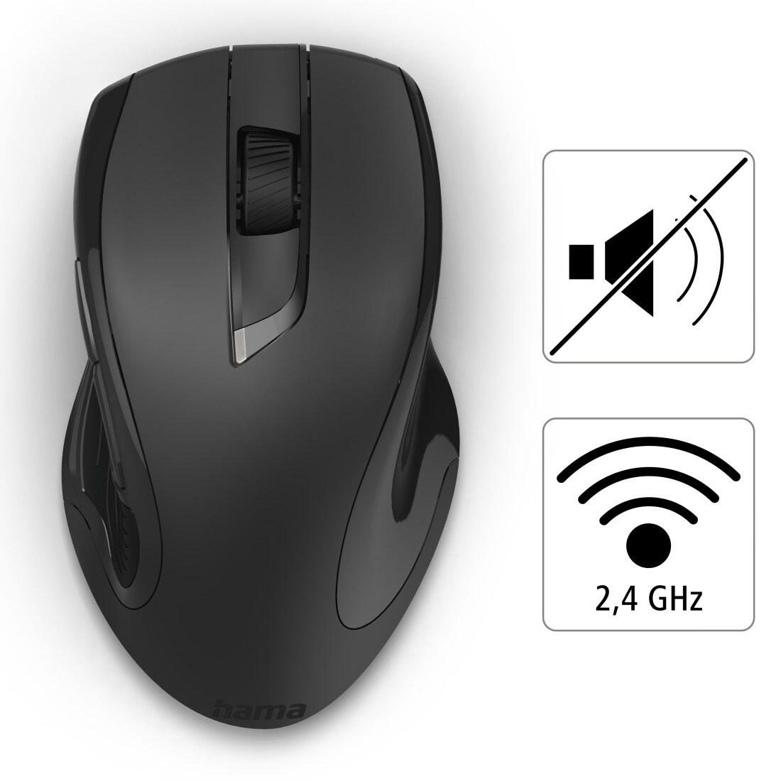 Hama MW-900 V2 Maus kabellos schwarz