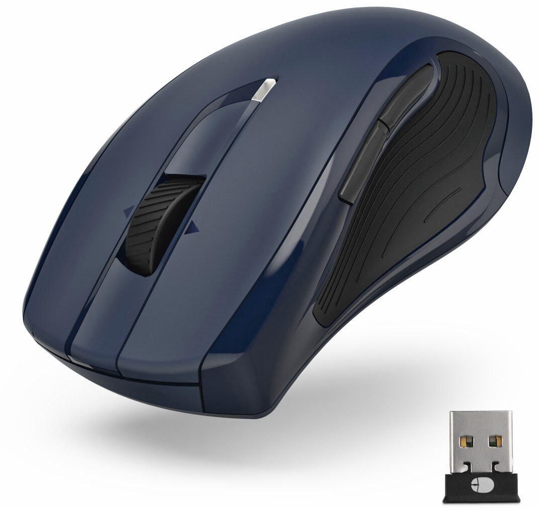 Hama MW-900 V2 Maus kabellos blau