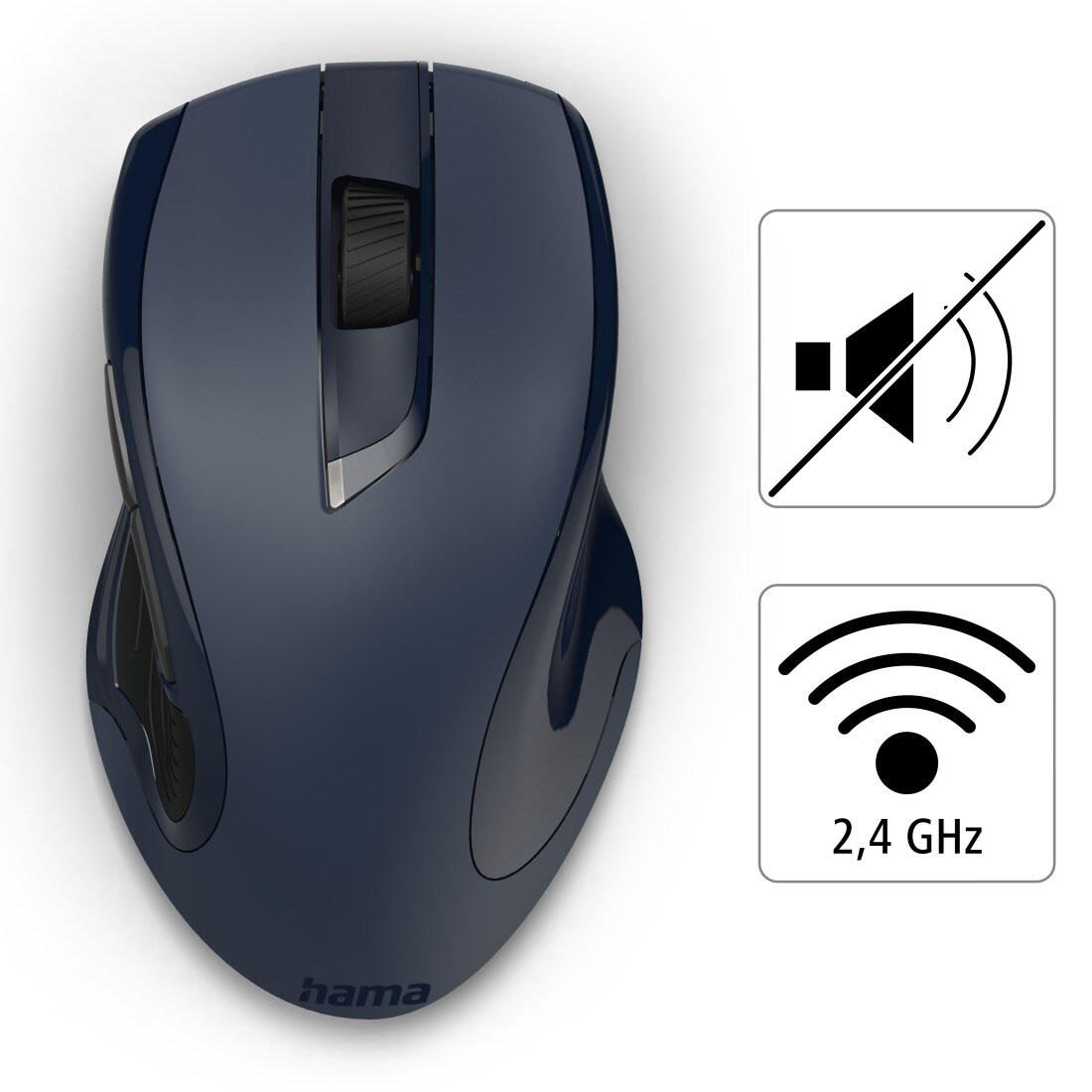 Hama MW-900 V2 Maus kabellos blau