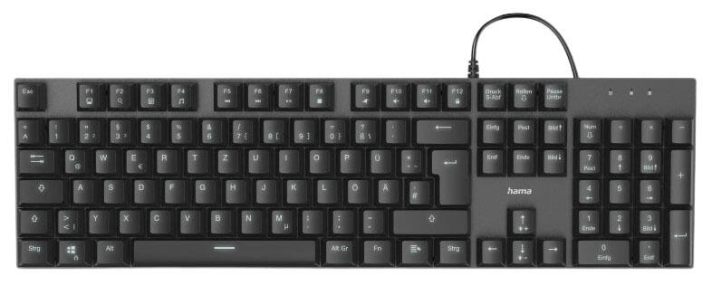 Hama Tastatur kabelgebunden MKC-650 schwarz