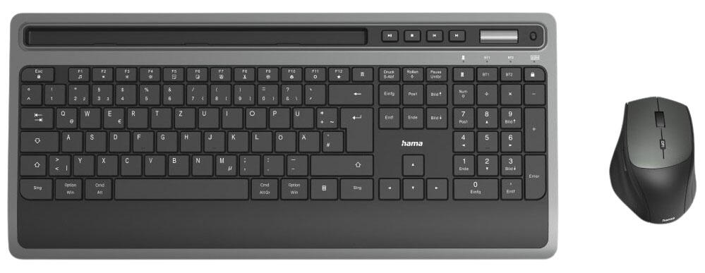 Hama Tastatur-Maus-Set kabellos KMW-600 Plus schwarz, anthrazit