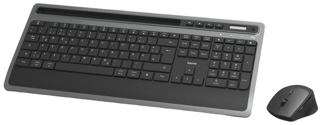 Hama Tastatur-Maus-Set kabellos KMW-600 Plus schwarz, anthrazit