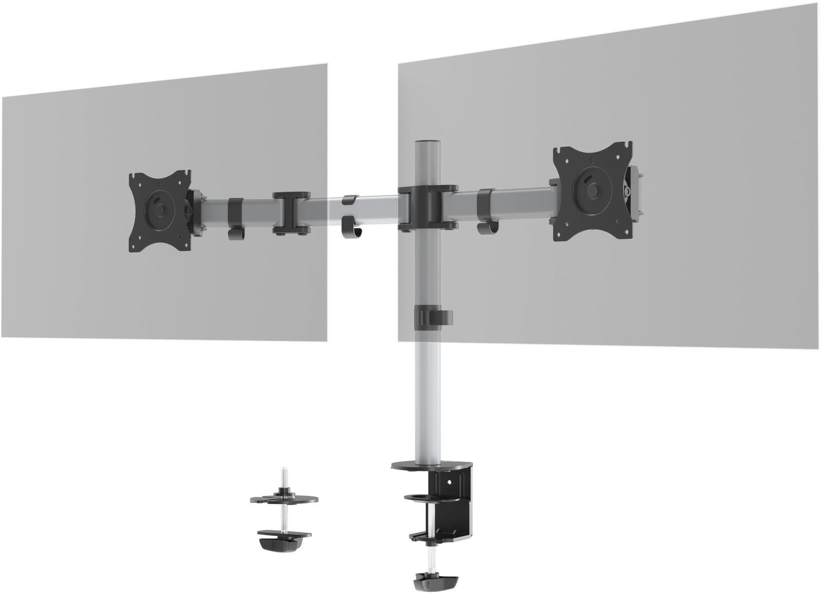 DURABLE Monitor-Halterung Select Dual silber