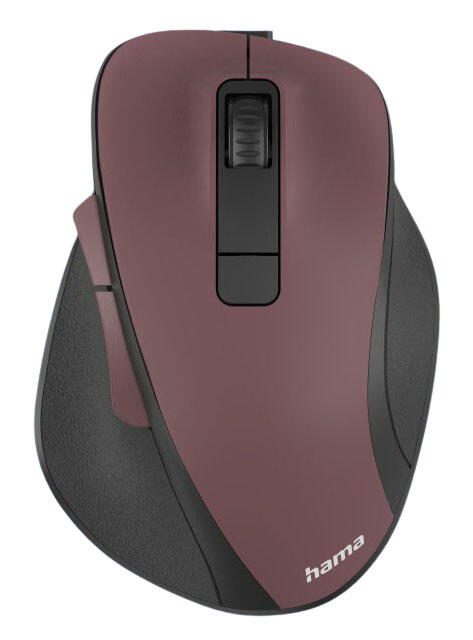 Hama MW-500 Maus ergonomisch kabellos bordeaux
