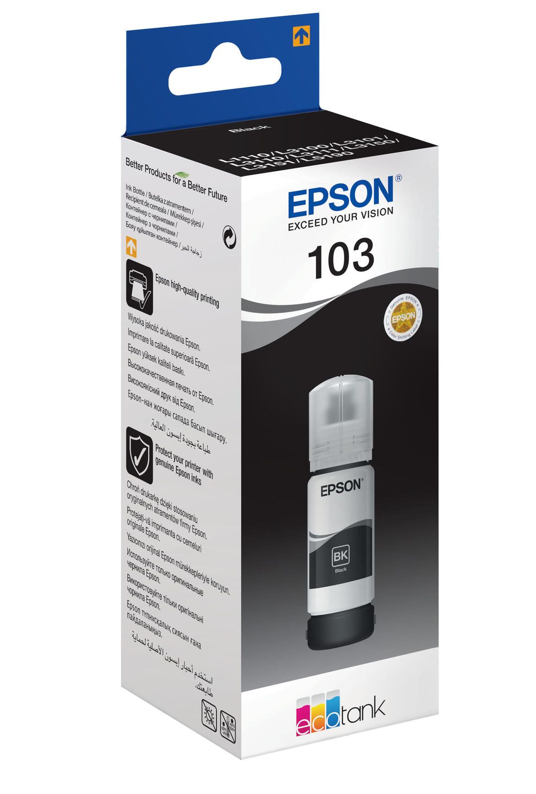 Epson Original Tintenflasche 103/T00S1 schwarz