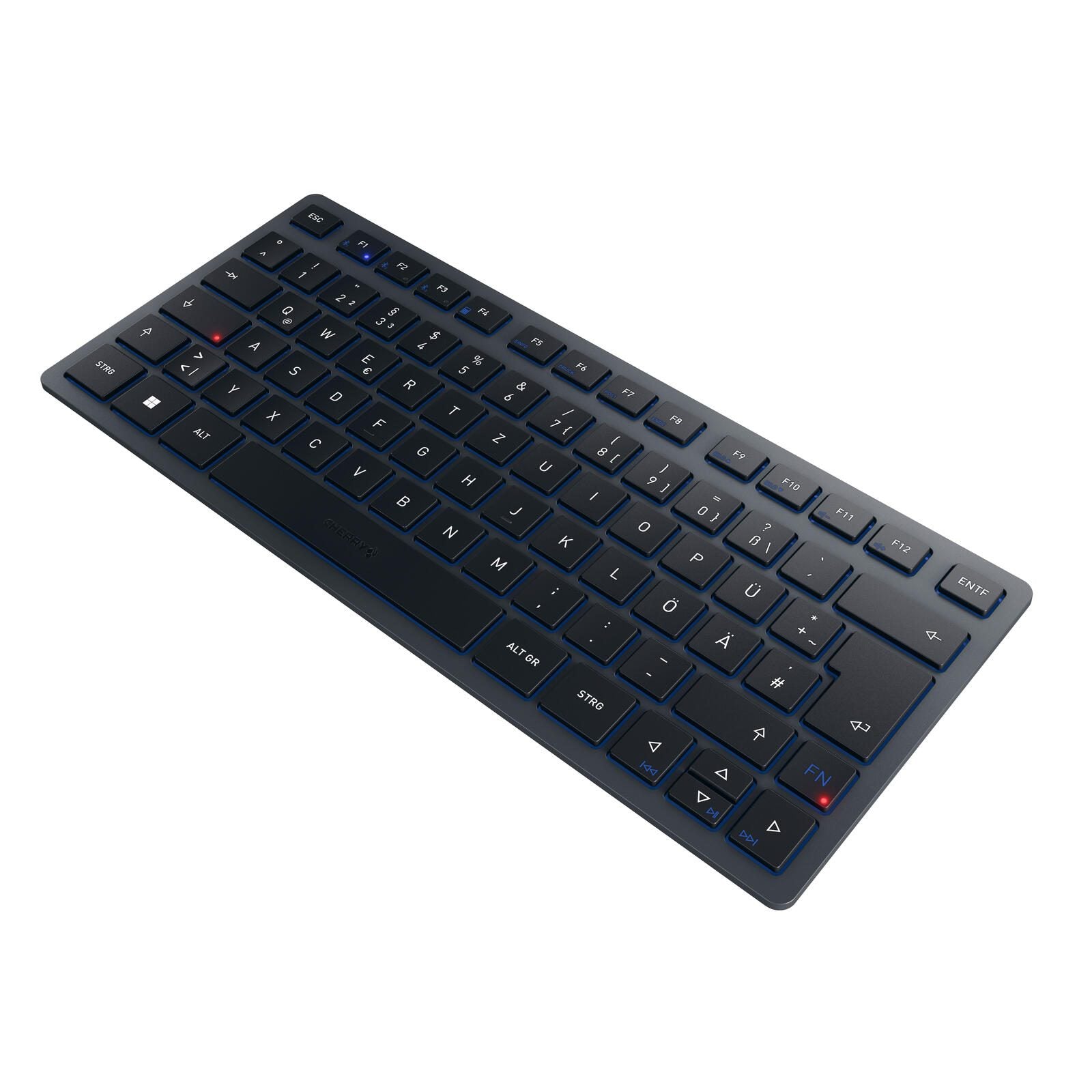 Cherry Tastatur kabellos KW7100 MINI BT schieferblau