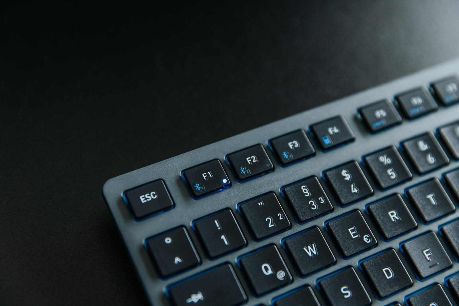 Cherry Tastatur kabellos KW7100 MINI BT schieferblau