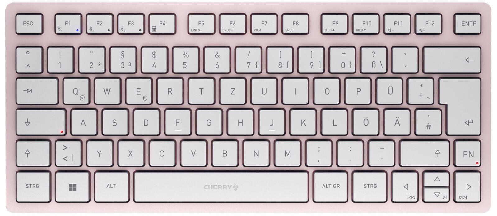 Cherry Tastatur kabellos KW7100 MINI BT kirschblüte
