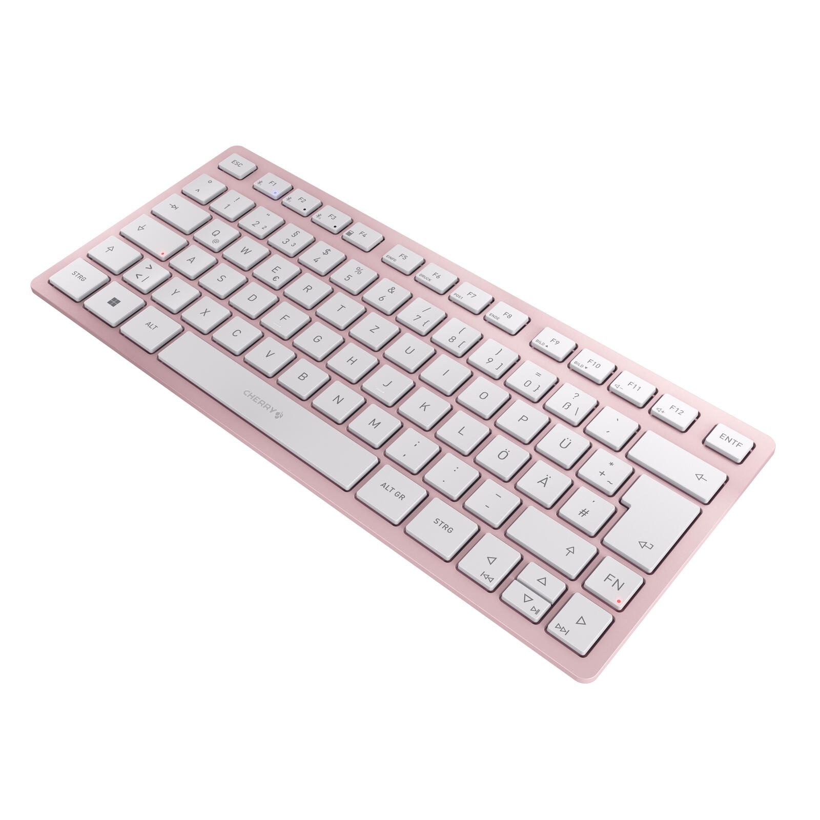 Cherry Tastatur kabellos KW7100 MINI BT kirschblüte
