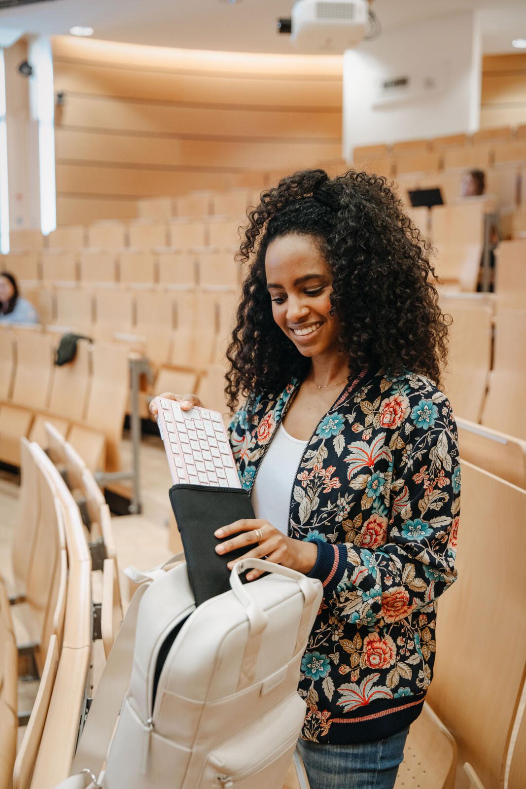 Cherry Tastatur kabellos KW7100 MINI BT kirschblüte