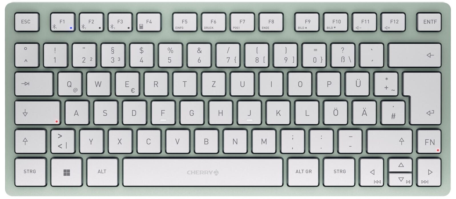 Cherry Tastatur kabellos KW7100 MINI BT agavengrün