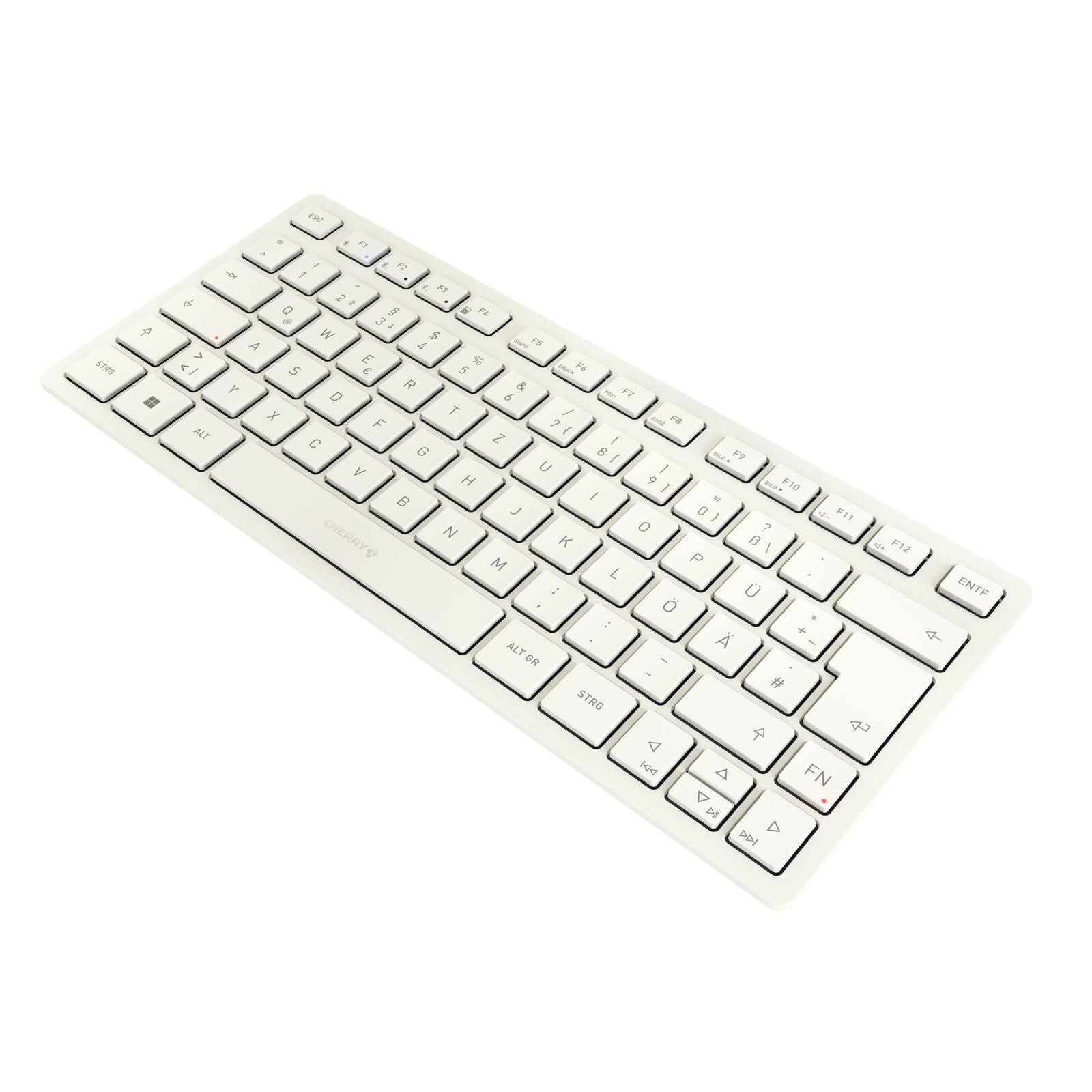 Cherry Tastatur kabellos KW7100 MINI BT milchweiß