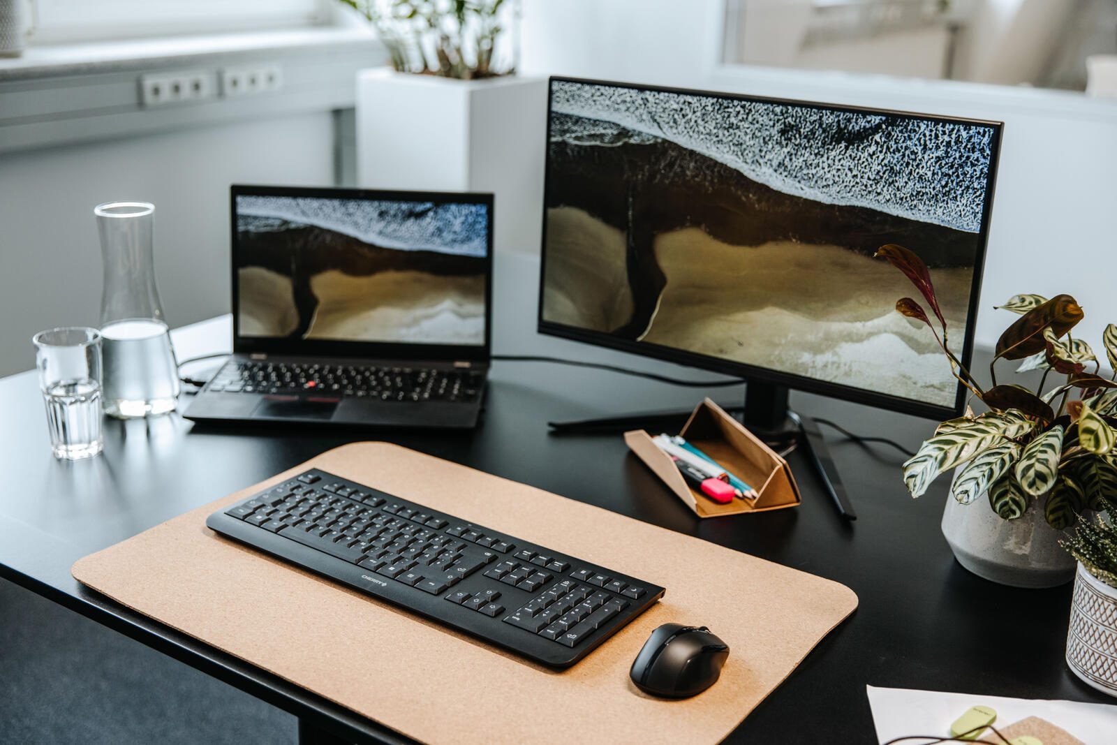 Cherry Tastatur kabellos KW 3000 schwarz