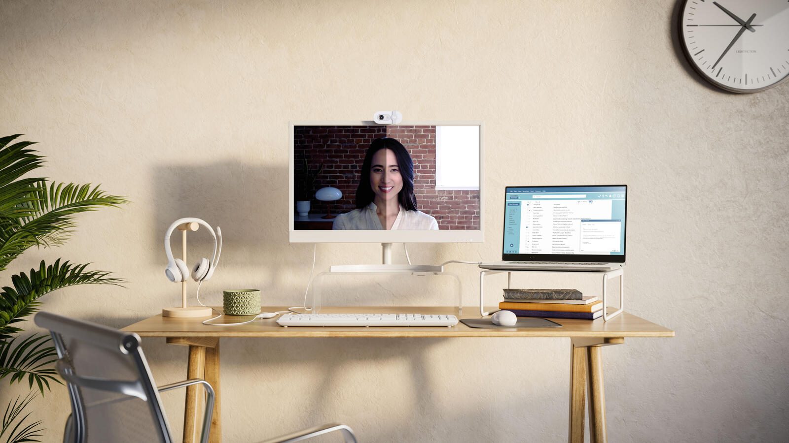 Logitech Webcam BRIO 100 offwhite
