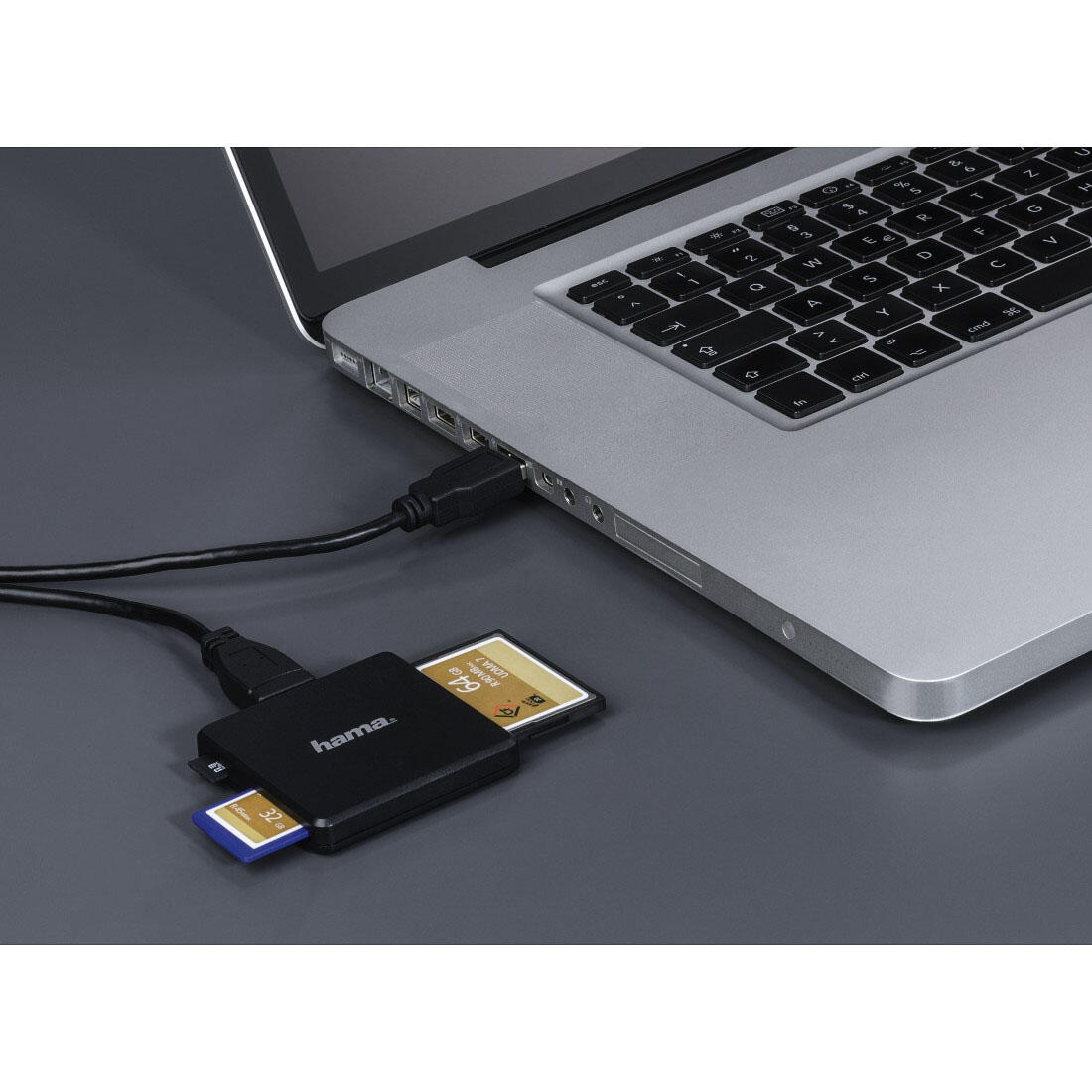 hama USB 3.0-Multikartenleser schwarz