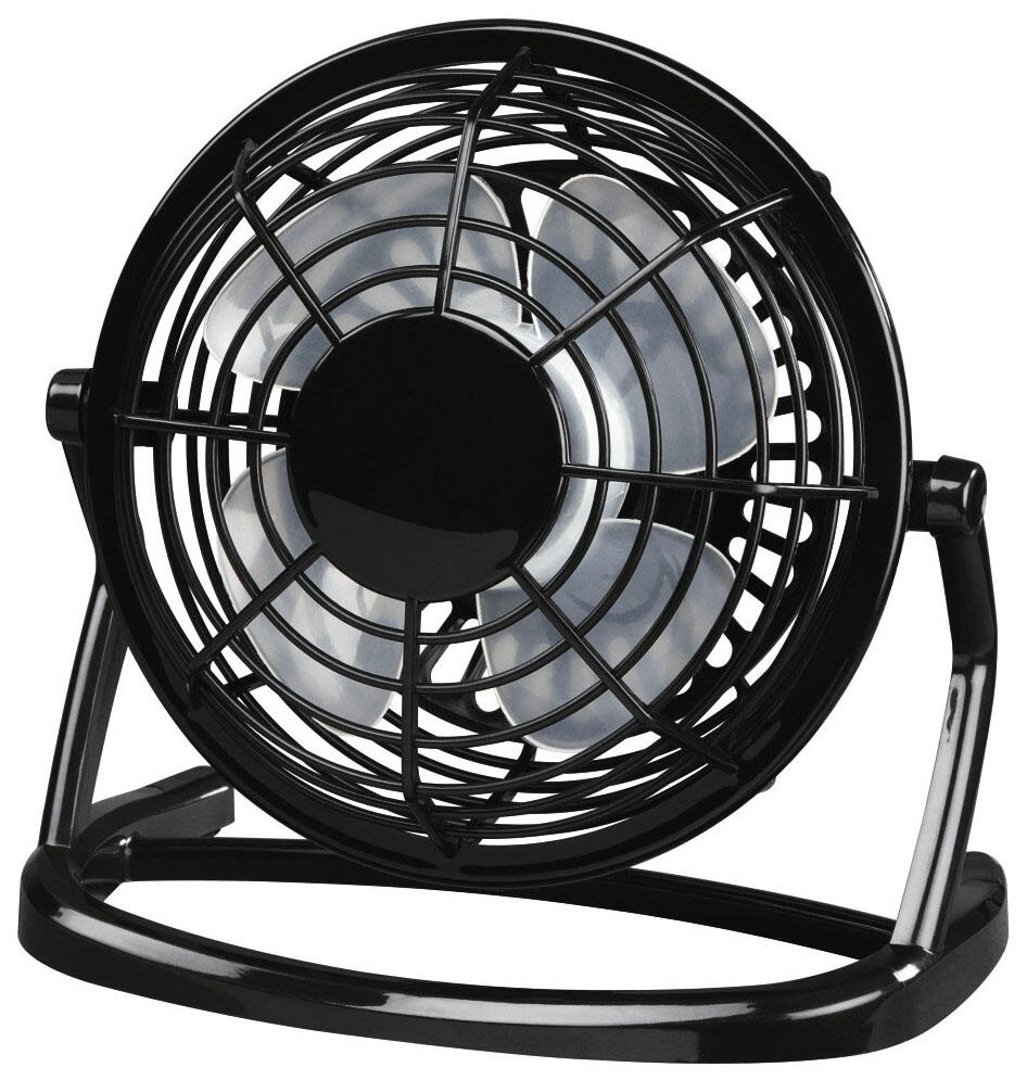 Hama USB-Ventilator schwarz Metall