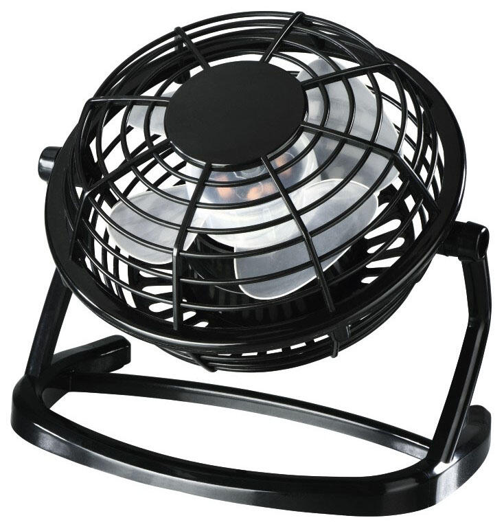 Hama USB-Ventilator schwarz Metall