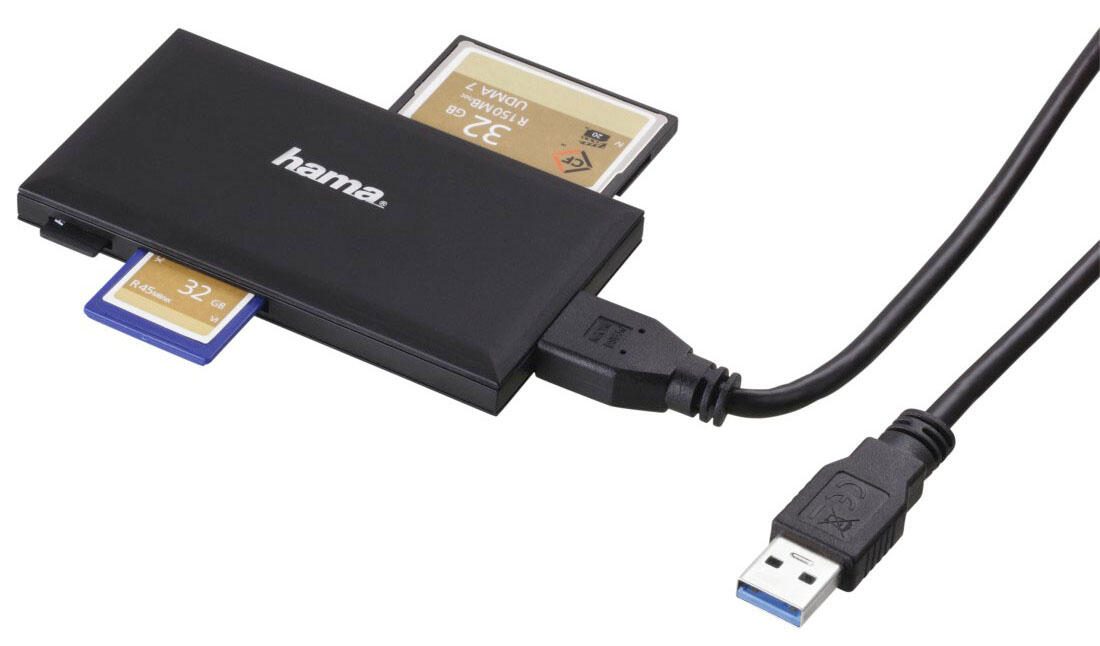 hama USB 3.0 Multi-Kartenleser schwarz