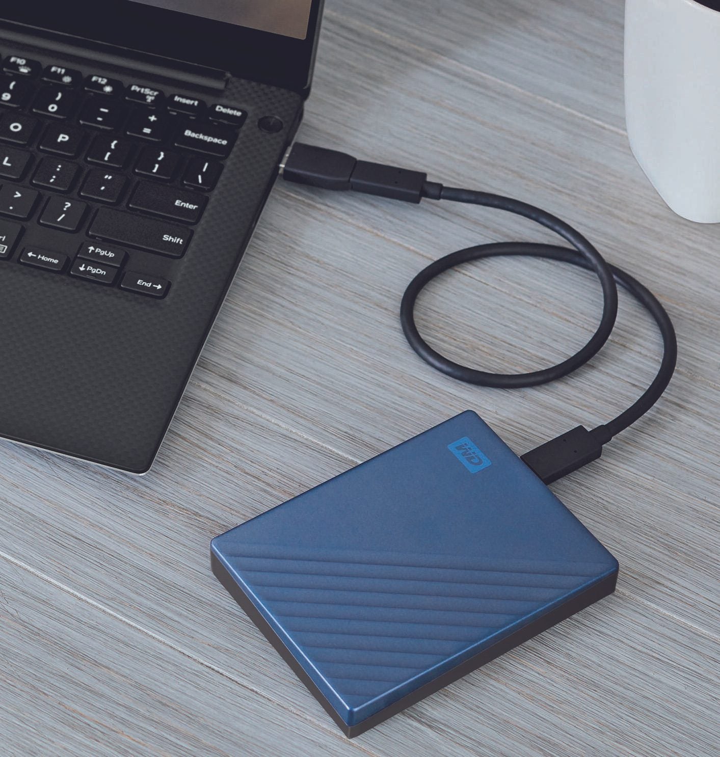 WD My Passport Ultra mobile Festplatte 2 TB blau