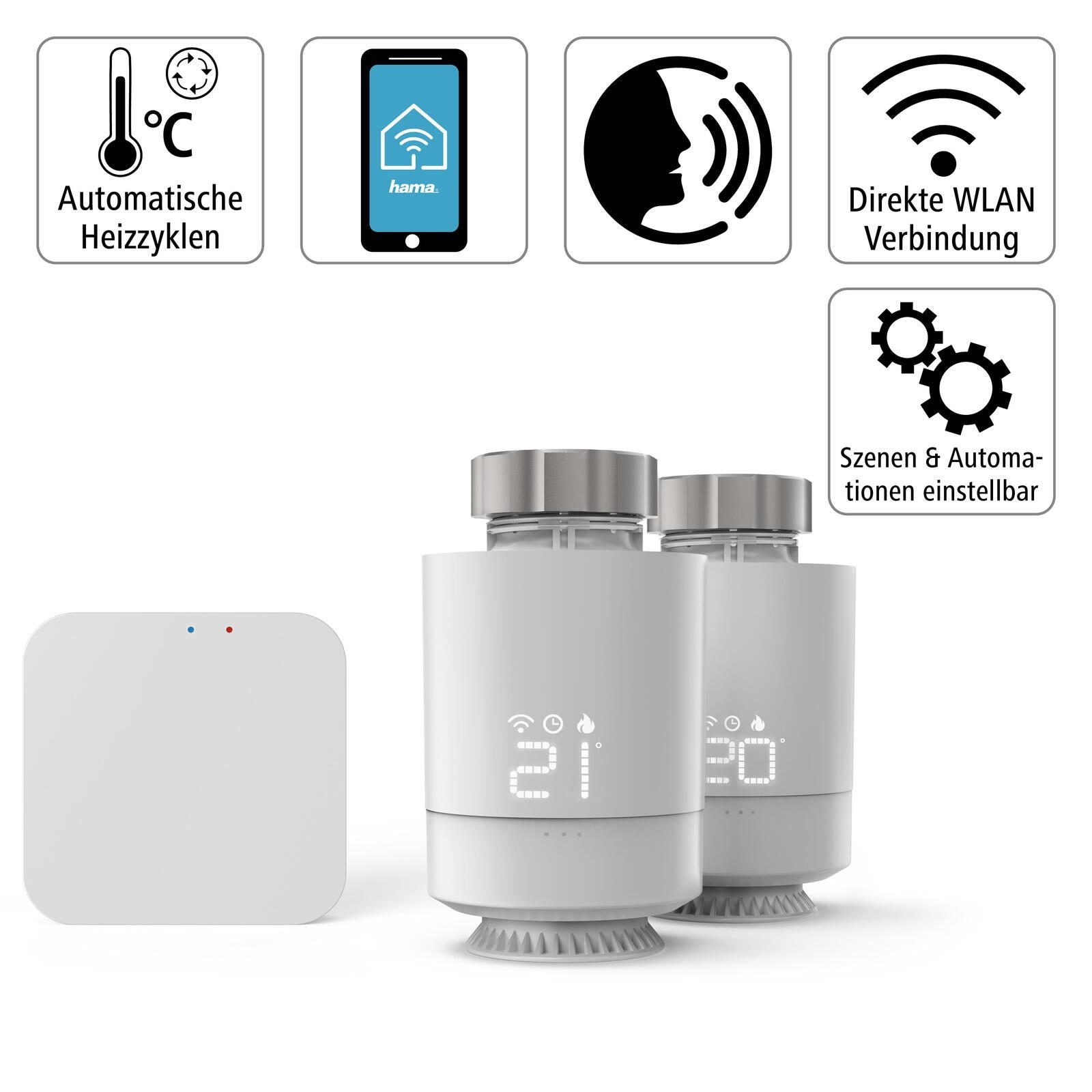 Hama Smart 176593 Starter Set Heizkörperthermostat