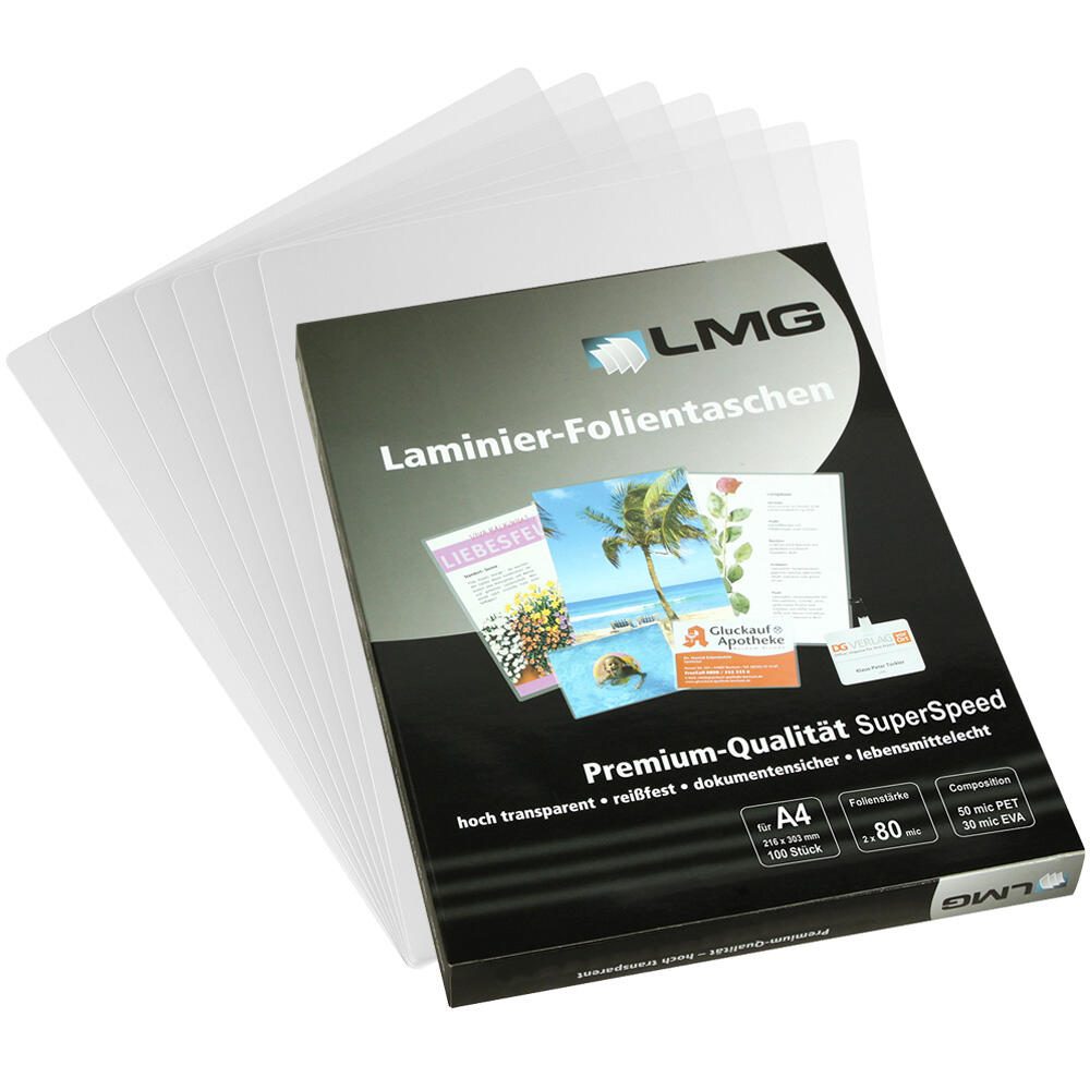 LMG Laminierfolien glänzend 125 mikron A4