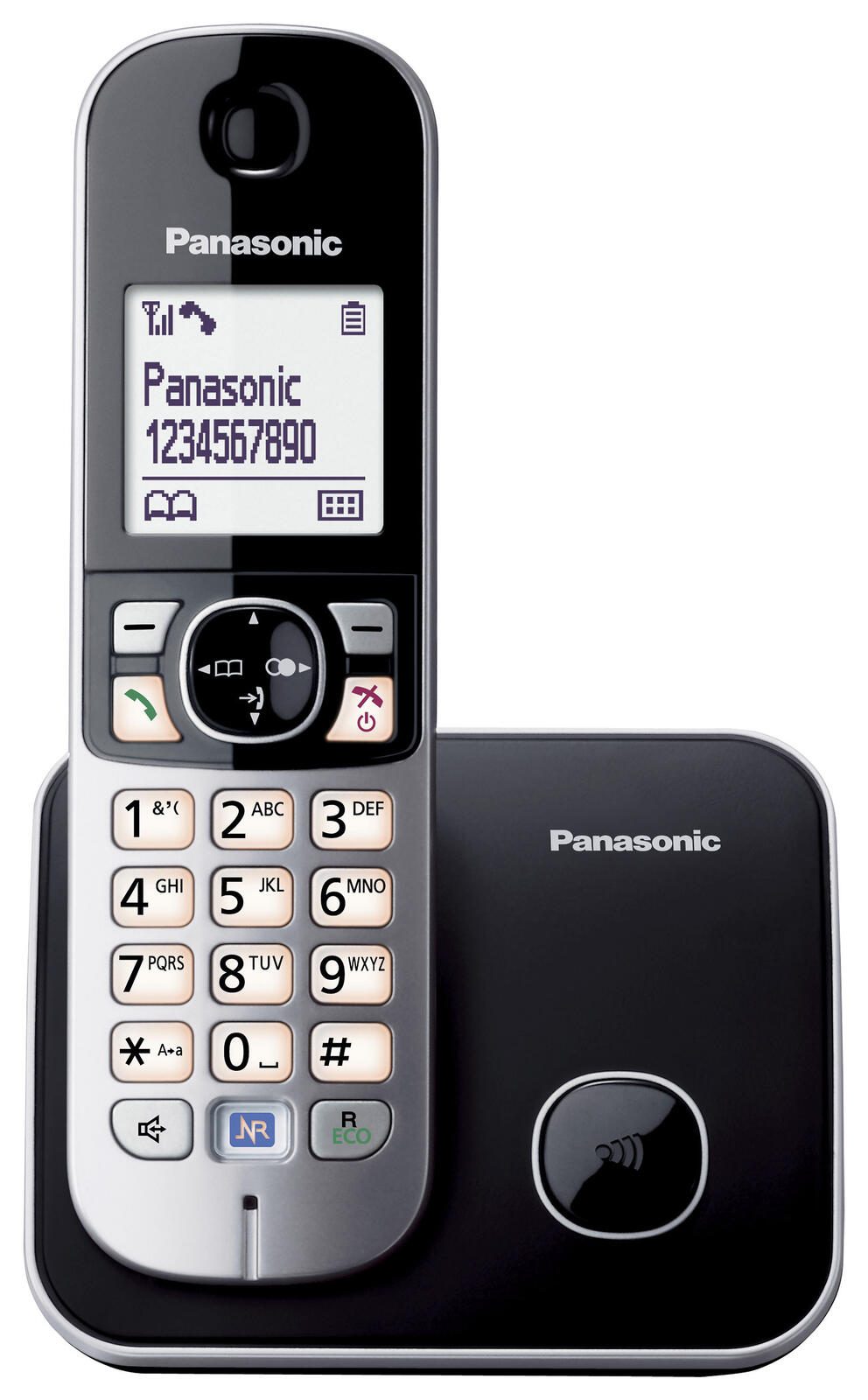 Panasonic Schnurloses Telefon KX-TG6811GB schwarz-silber