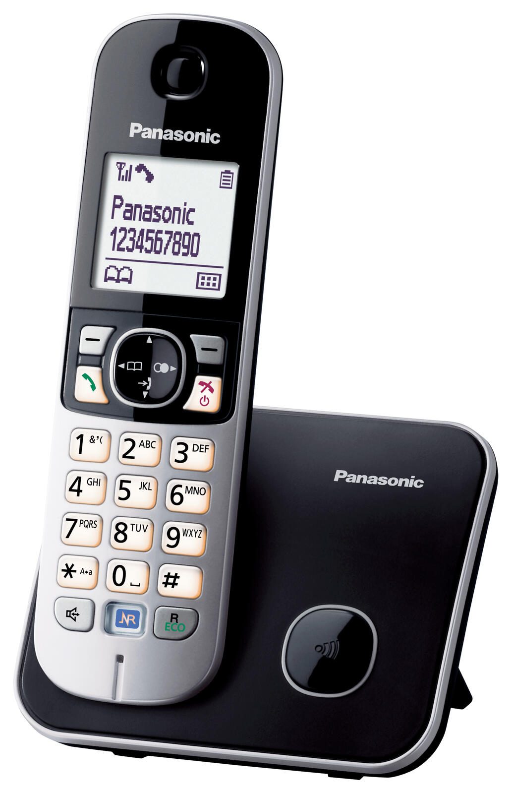 Panasonic Schnurloses Telefon KX-TG6811GB schwarz-silber