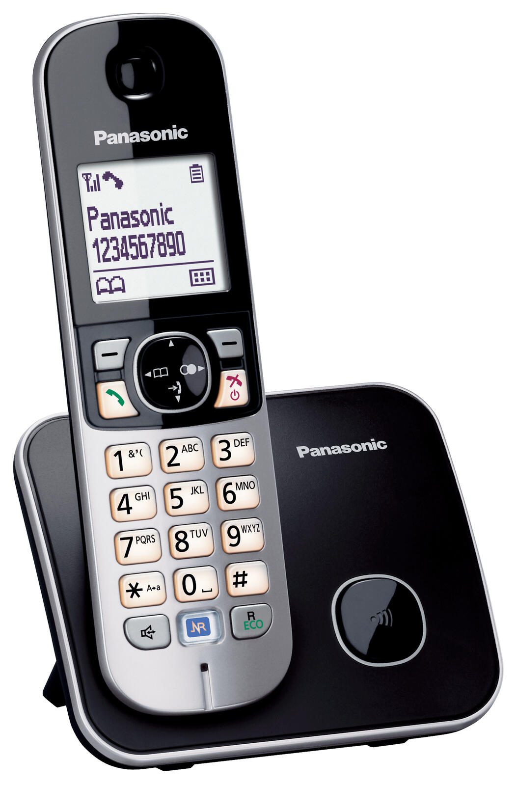 Panasonic Schnurloses Telefon KX-TG6811GB schwarz-silber