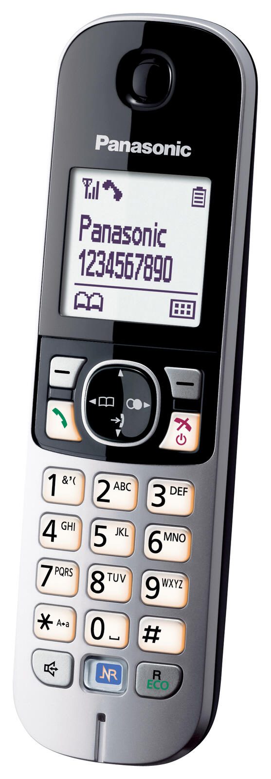 Panasonic Schnurloses Telefon KX-TG6811GB schwarz-silber
