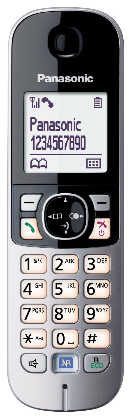 Panasonic Schnurloses Telefon KX-TG6811GB schwarz-silber